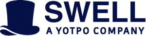 Image of Swell extension logo and lettering, a YOTPO company.