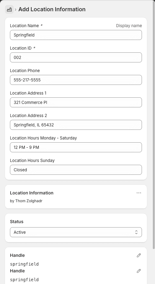 Metaobject 002 Springfield