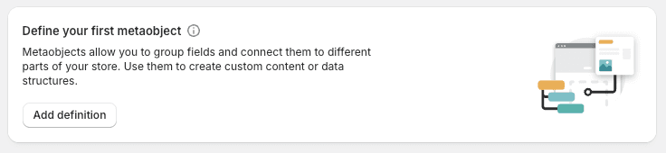 Create Shopify Metaobject Definitions